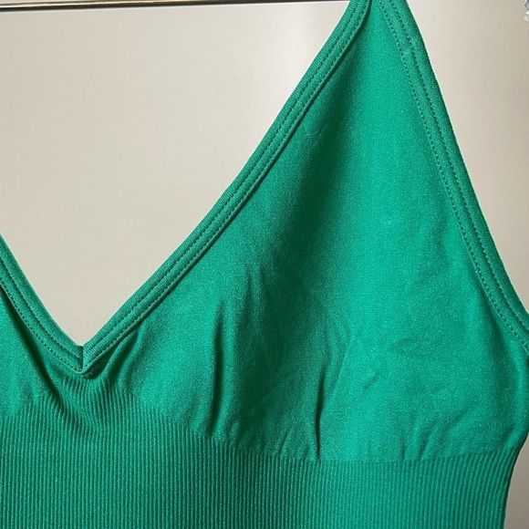 Free People Ribbed V-Neck Brami “Forest Green” Size XS/S NWT - Picture 10 of 10